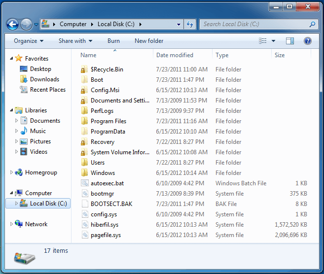 Windows 7 Kuva failid