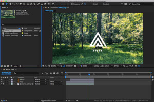 .Aep-faili ekraanipilt rakenduses Adobe After Effects CC 2019