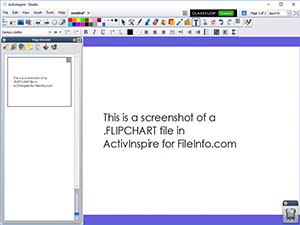 Ekraanipilt .flipchart-failist rakenduses Promethean ActivInspire