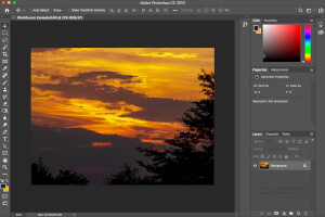 .Raw-faili ekraanipilt rakenduses Adobe Photoshop CC 2019