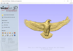 Ekraanipilt .v3v-failist Vector Art 3D Vieweris