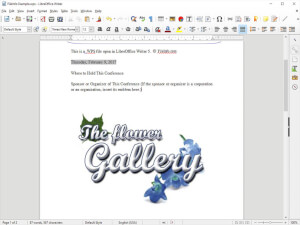 LibreOffice Writer 5 .wps-faili ekraanipilt