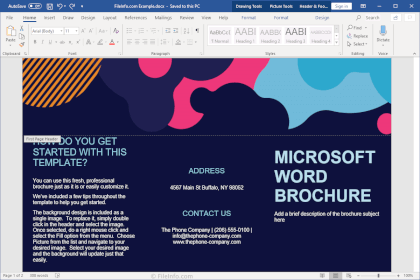 Ekraanipilt rakendusest Microsoft Word 2019